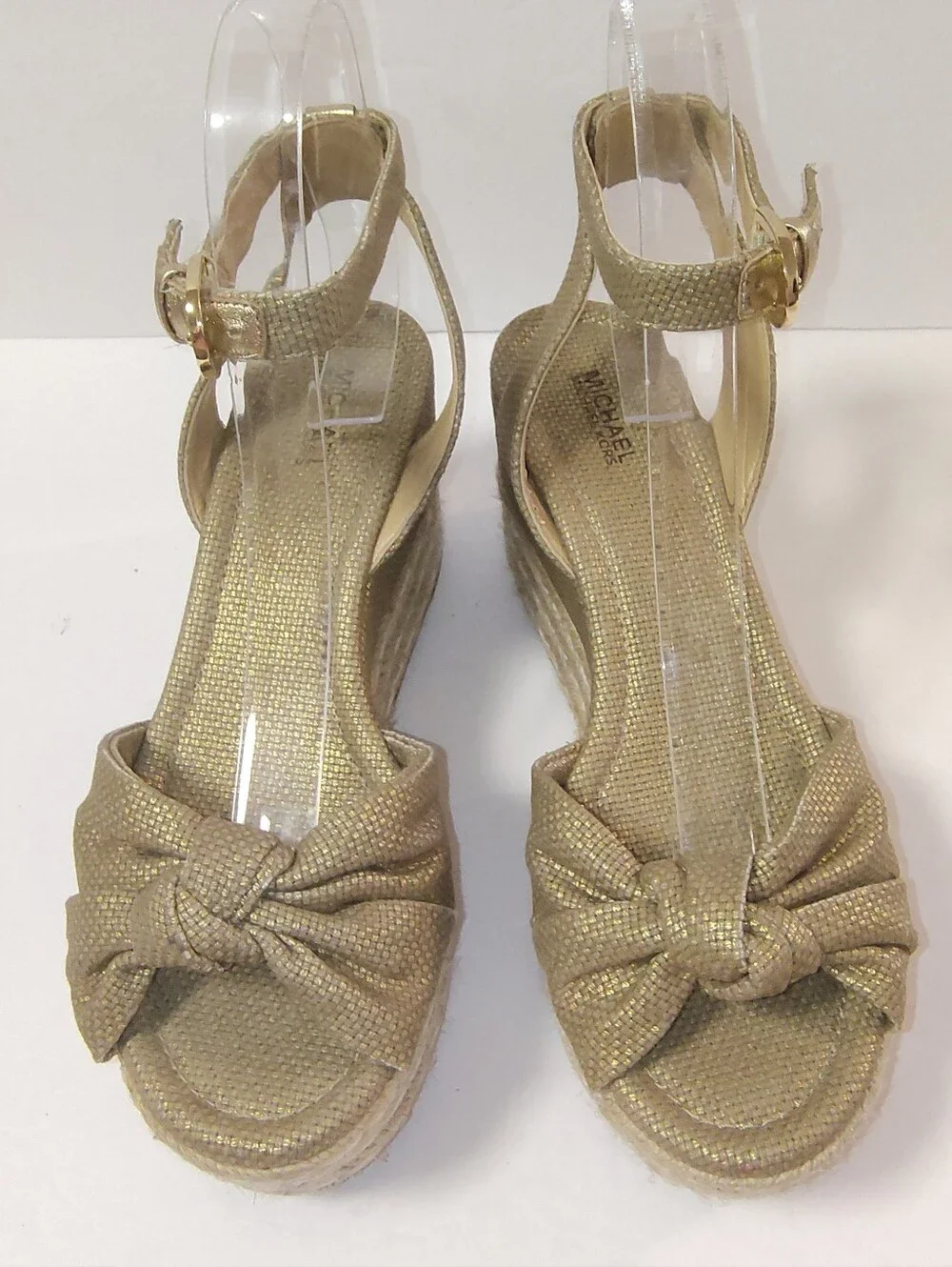 Michael Michael Kors Maxwell Espadrille Platform Mid Wedge Ankle Strap Sandals
